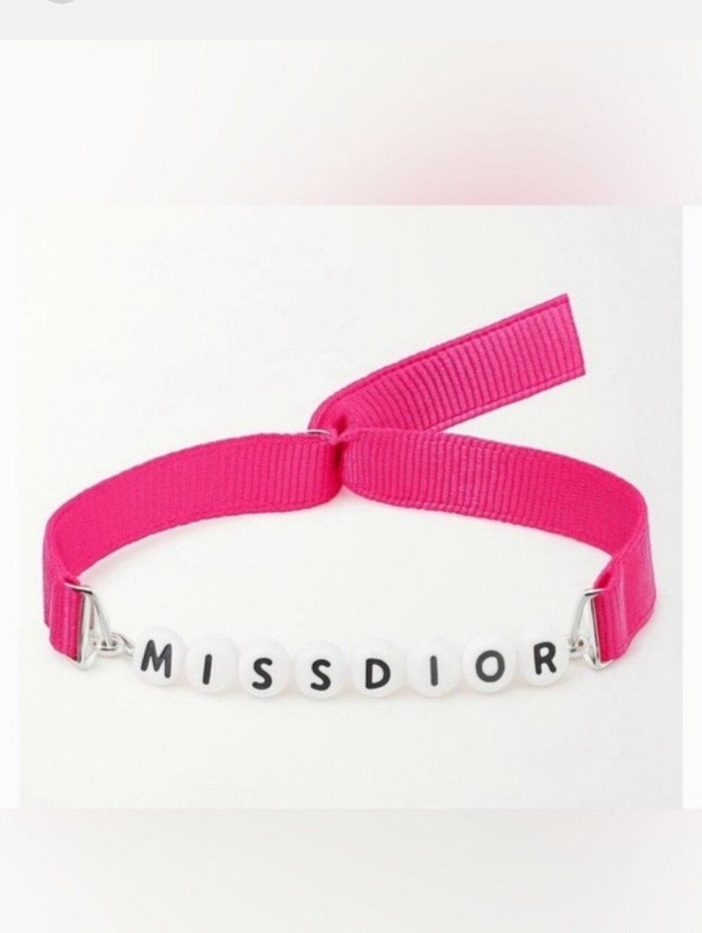Dior-Ribbon" MISSDIOR" Bead Bracelet 💗